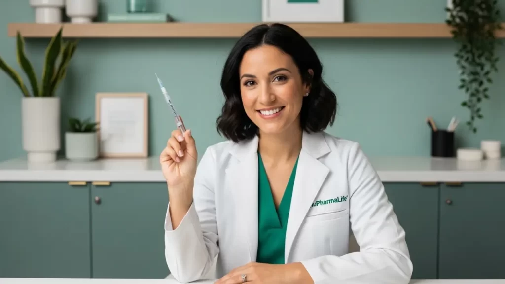 Doctor explaining tirzepatide for weight loss during an online consultation